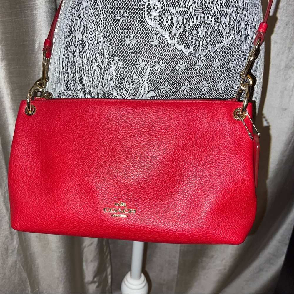 Coach Crossbody with Gold accents.
